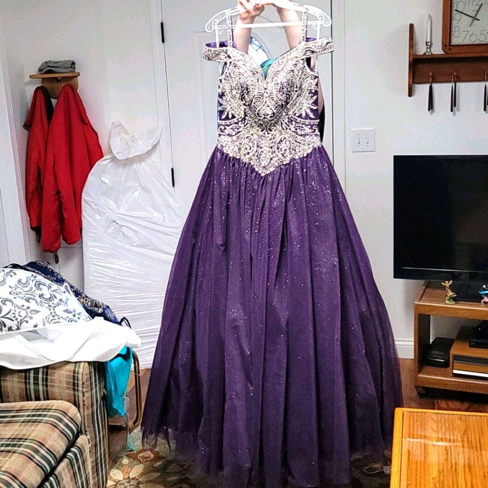 Quinceanera purple dress or prom dress